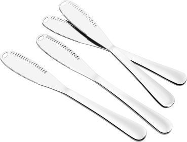 Better Butter Spreader With Holes - Stainless Steel Set of 4, Slicer Cutter, Curler for Cold Butter - 3 in 1 Kitchen Utensils