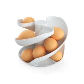Refrigerator Egg Dispenser Rolling Eggs Holder Container (Color: As pic show, Type: Style B)